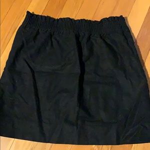 Black JCrew Paperbag Skirt
